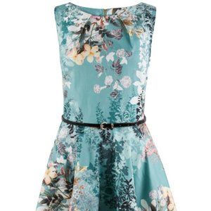 "Closet London" Multi Spring Floral Skater Dress